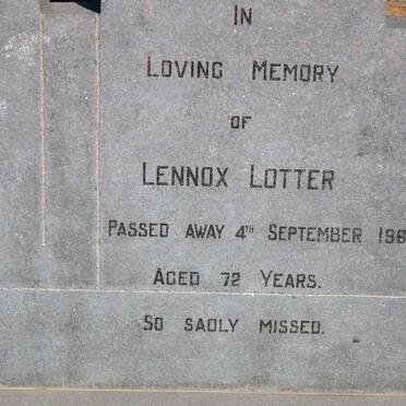 LOTTER Lennox -1982