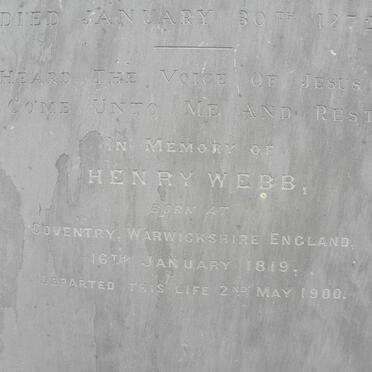 MILTON Jane 1856-1872 :: WEBB Henry 1819-1900