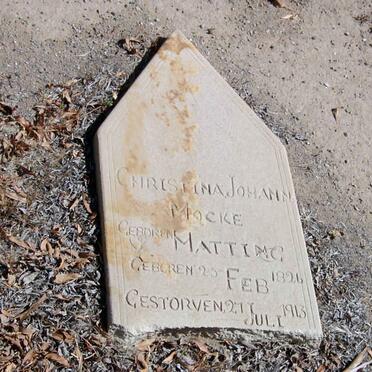 MOCKE Christina Johanna nee HATTING 1825-1913