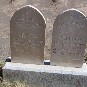 MUSTO William Henry 1857-1926 &amp; Jessie 1859-1884