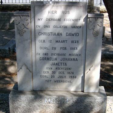 MOCKE Christiaan Dawid 1873-1953 &amp; Cornelia Johanna Janetta KOERTZEN 1876-1956