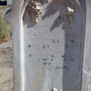 OBERLANDER E.A.L. 1864-1902