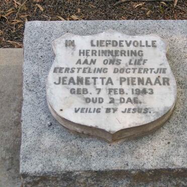 PIENAAR Jeanetta 1943-1943