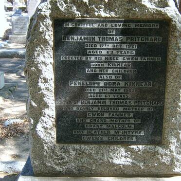 PRITCHARD Benjamin Thomas -1921 :: KINNEAR Penelope Dora -1923