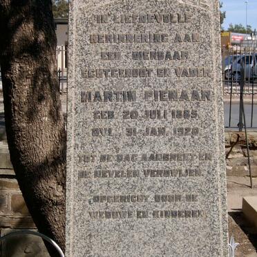 PIENAAR Martin 1885-1920