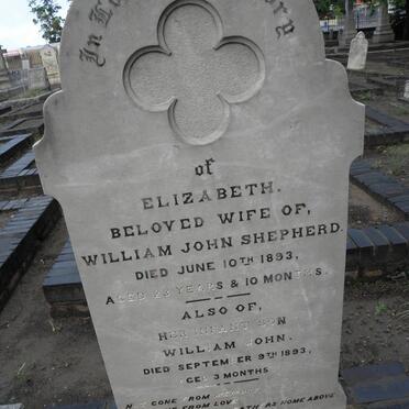 SHEPHERD Elizabeth -1893 :: SHEPHERD William John -1893
