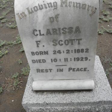 SCOTT Clarissa F. 1882-1929