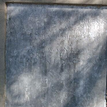 SMIT Alwyn 1826-1922 &amp; Maria E. 1850-1918