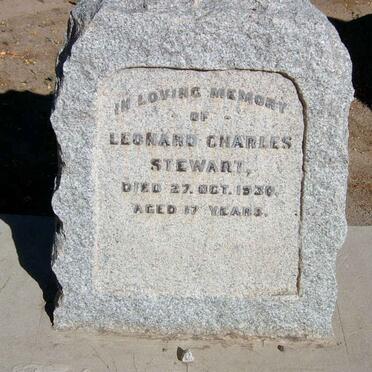 STEWART Leonard Charles -1930