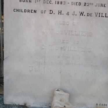 VILLIERS D.H., de &amp; J.W.