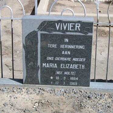 VIVIER Maria Elizabeth nee NOLTE 1884-1969