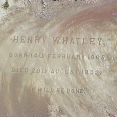 WHATLEY Henry 1865-1892