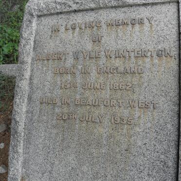 WINTERTON Albert Wyle 1862-1935