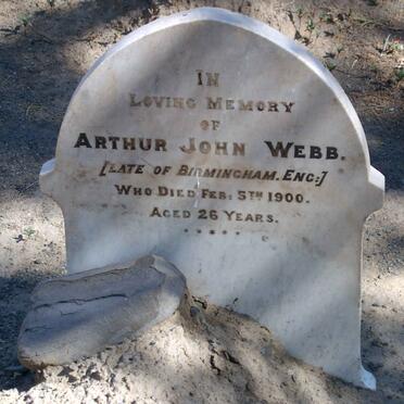 WEBB Arthur John -1900