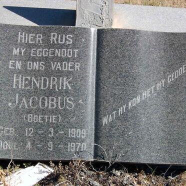 ? Hendrik Jacobus 1909-1970
