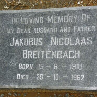 BREITENBACH Jakobus Nicolaas 1910-1962