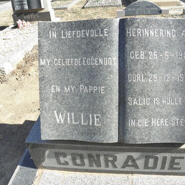 CONRADIE Willie 1905-1965