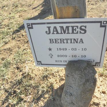 JAMES Bertina 1949-2009