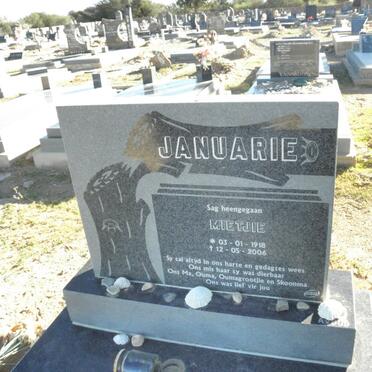 JANUARIE Mietjie 1918-2006