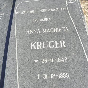 KRUGER Anna Magrieta 1942-1999