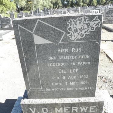 MERWE Dietlof, v.d. 1932-1964