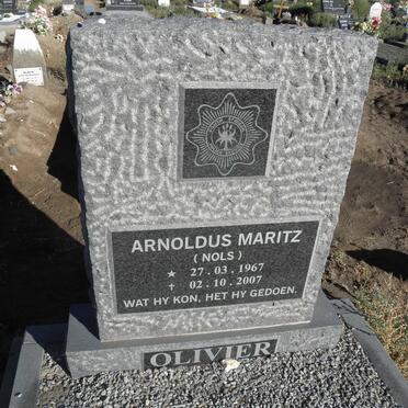 OLIVIER Arnoldus Maritz 1967-2007