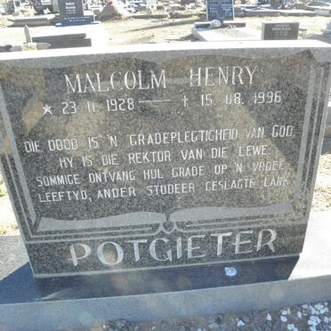 POTGIETER Malcolm Henry 1928-1996