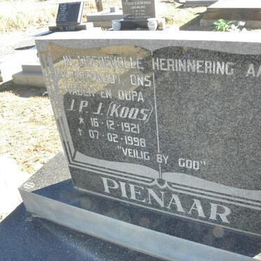 PIENAAR J.P.J. 1921-1998