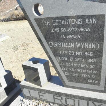 ROUX Christiaan Wynand, Le 1946-1969