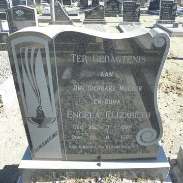 ROUX Engela Elizabeth, Le 1884-1969