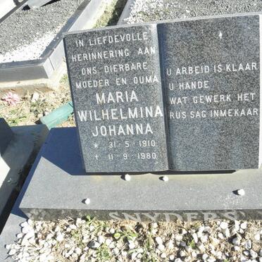 SNYDERS Maria Wilhelmina Johanna 1910-1980