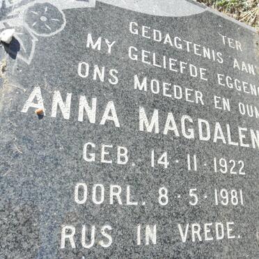 STOLK Pieter Jacobus 1914-1996 &amp;  Anna Magdalena 1922-1981