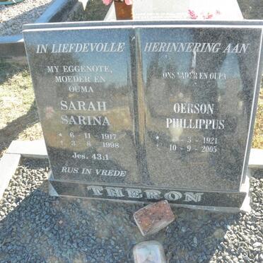 THERON Oerson Phillippus 1921-2005