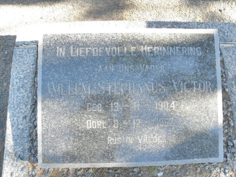 VICTOR Willem Stephanus 1904-1962