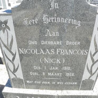 VIVIERS Nicolaas Francois 1910-1966