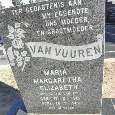 VUUREN Maria Margaretha Elizabeth, van nee VAN ZYL 1915-1983
