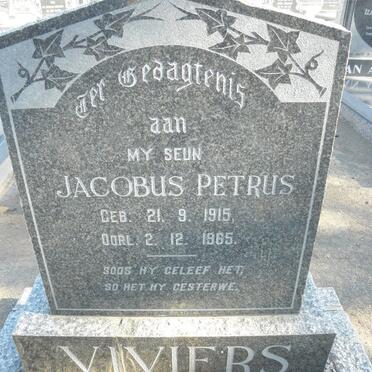 VIVIERS Jacobus Petrus 1915-1965