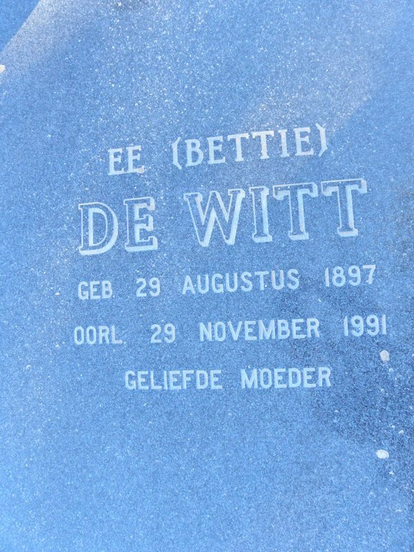 WITT E.E., de 1897-1991 