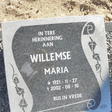 WILLEMSE Maria 1921-2002