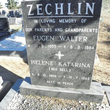 ZECHLIN Eugen Walter 1905-1984 &amp; Helene Katarina DELL 1906-1983