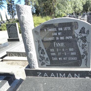 ZAAIMAN Fanie 1919-1969