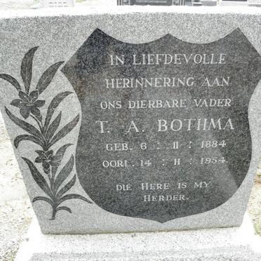 BOTHMA T.A. 1884-1954