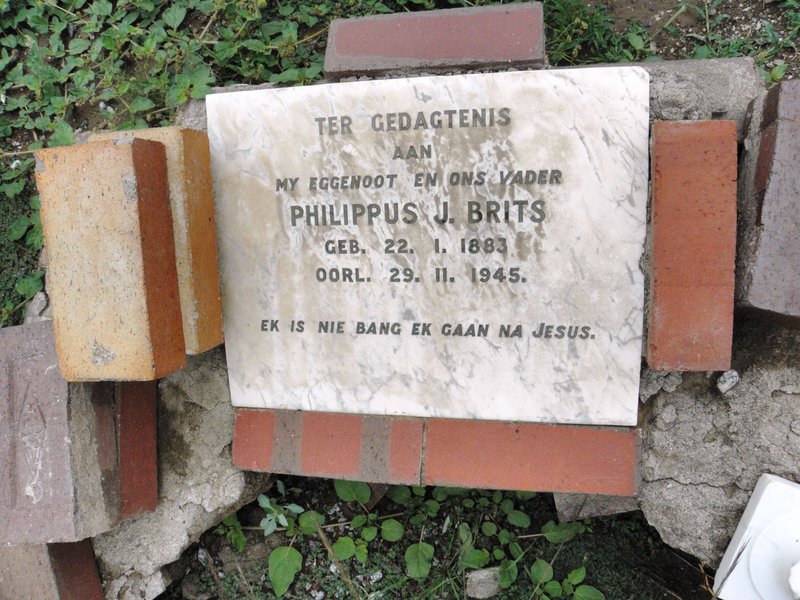 BRITS Philippus J. 1883-1945