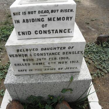 BENSLEY Enid Constance 1909-1913