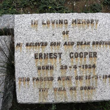 COOPER Ernest 1924-1941