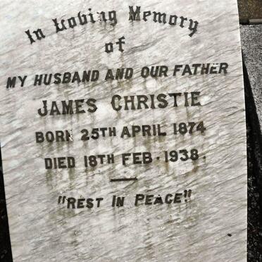 CHRISTIE James 1874-1938