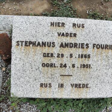 FOURIE Stephanus Andries 1865-1951