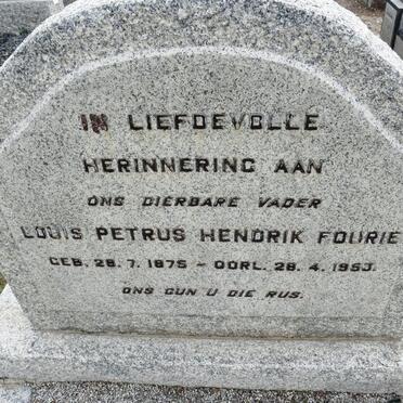 FOURIE Louis Petrus Hendrik 1875-1953