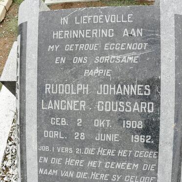 GOUSSARD Rudolph Johannes Langner 1908-1962