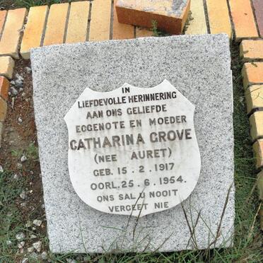GROVE Catharina nee AURET 1917-1954